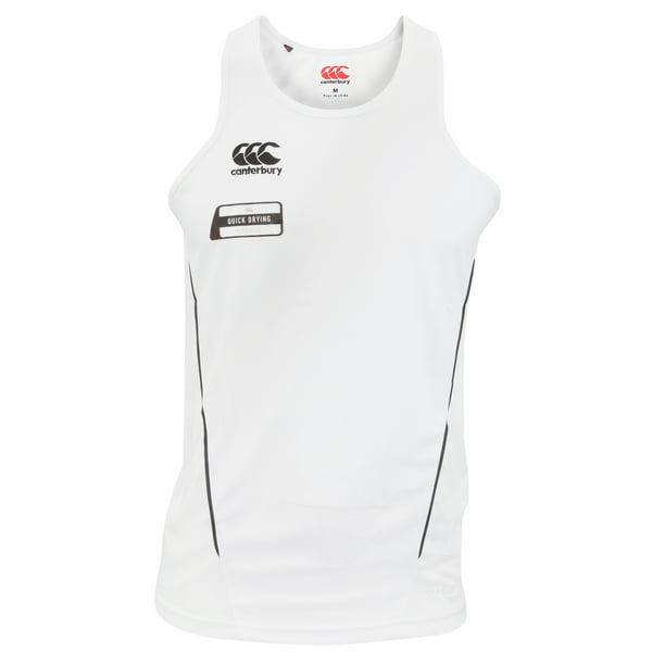 Canterbury Mens Team Dry Sleeveless Singlet Sports Vest Cool Fit Jersey T Shirt 